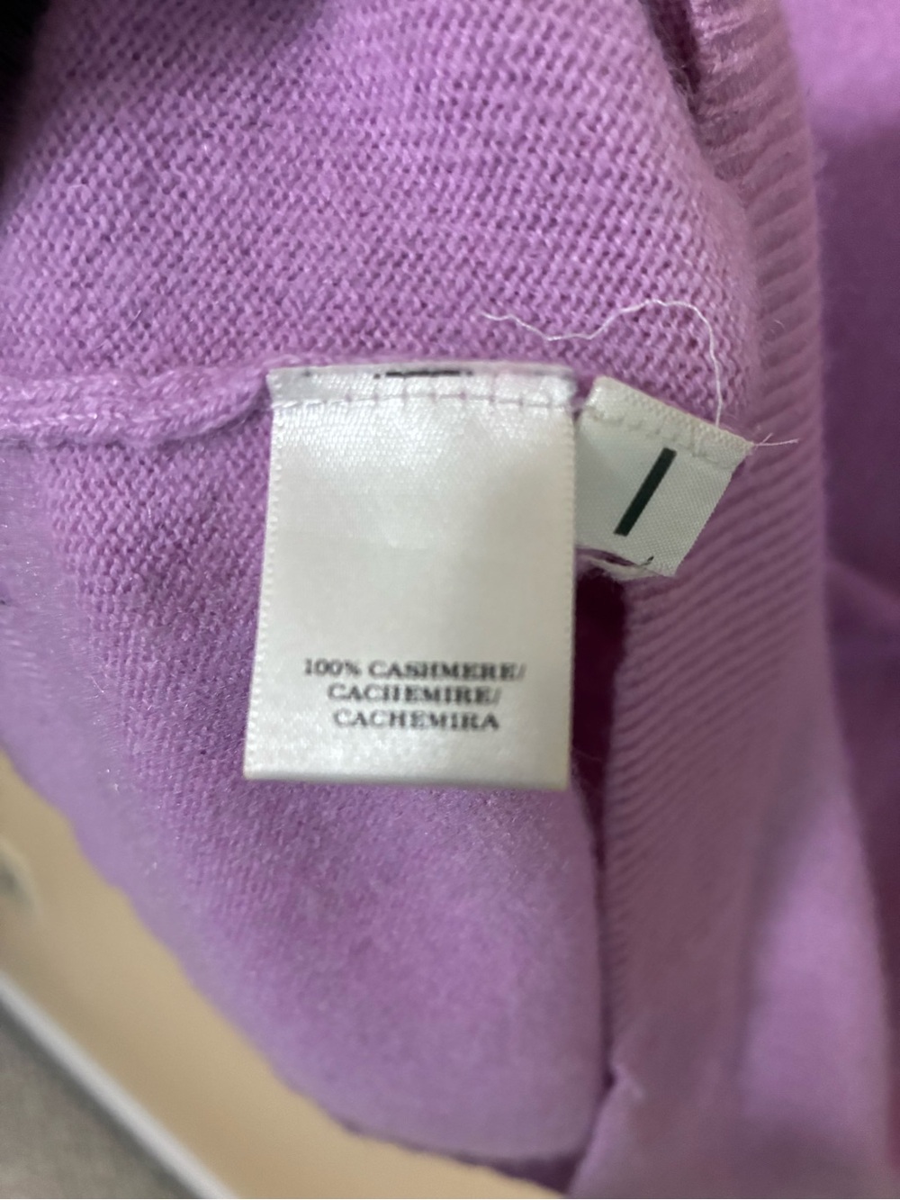 Ann Taylor 100% Cashmere Crewneck Pullover Sweater Womens M Lilac Purple - Picture 5 of 6